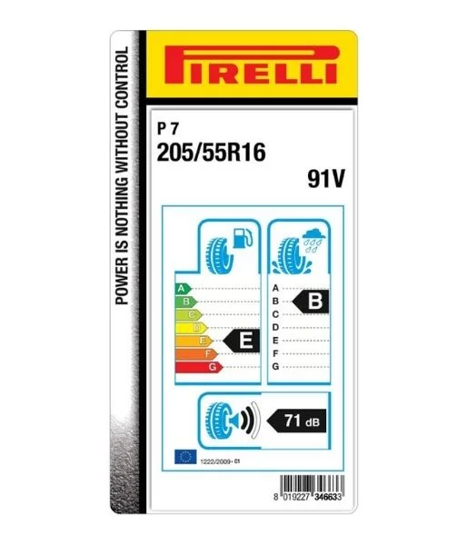pirelli 2055516 p7 etiket
