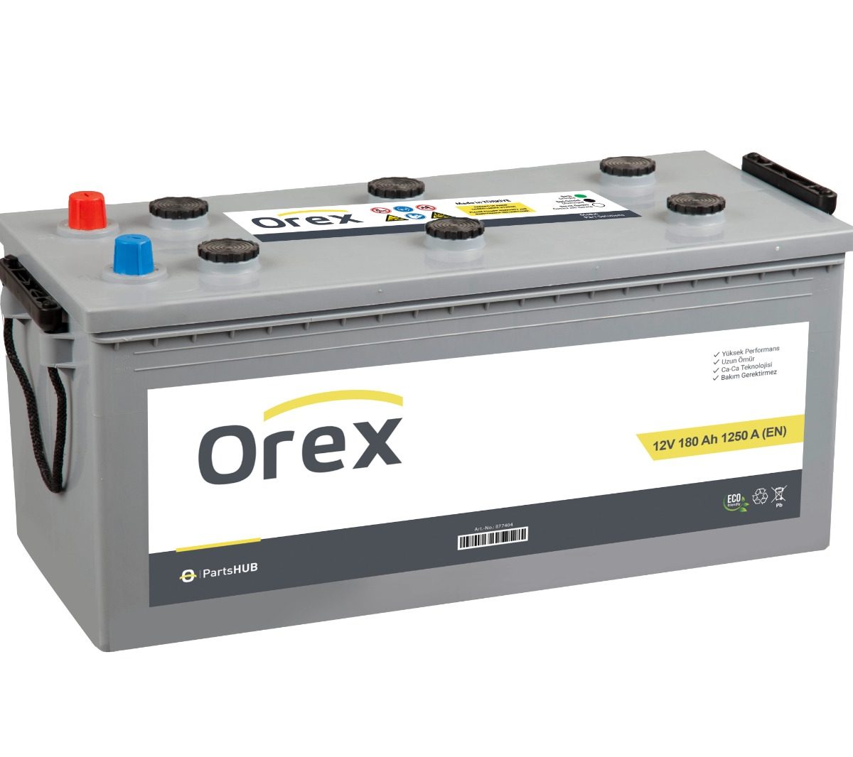 Orex 12V 180 Ah 1250A (EN) D5A Akü